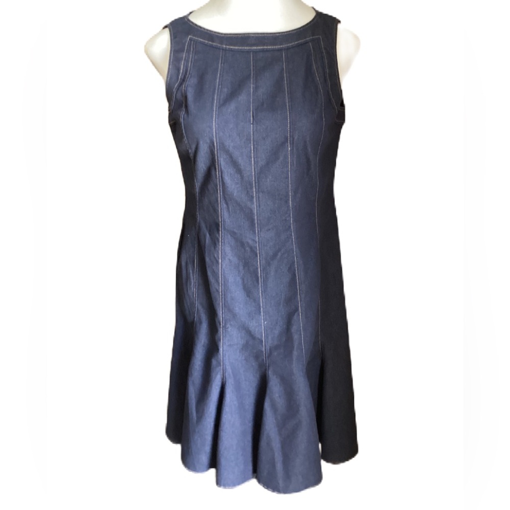 Sandra Darren denim dress 8